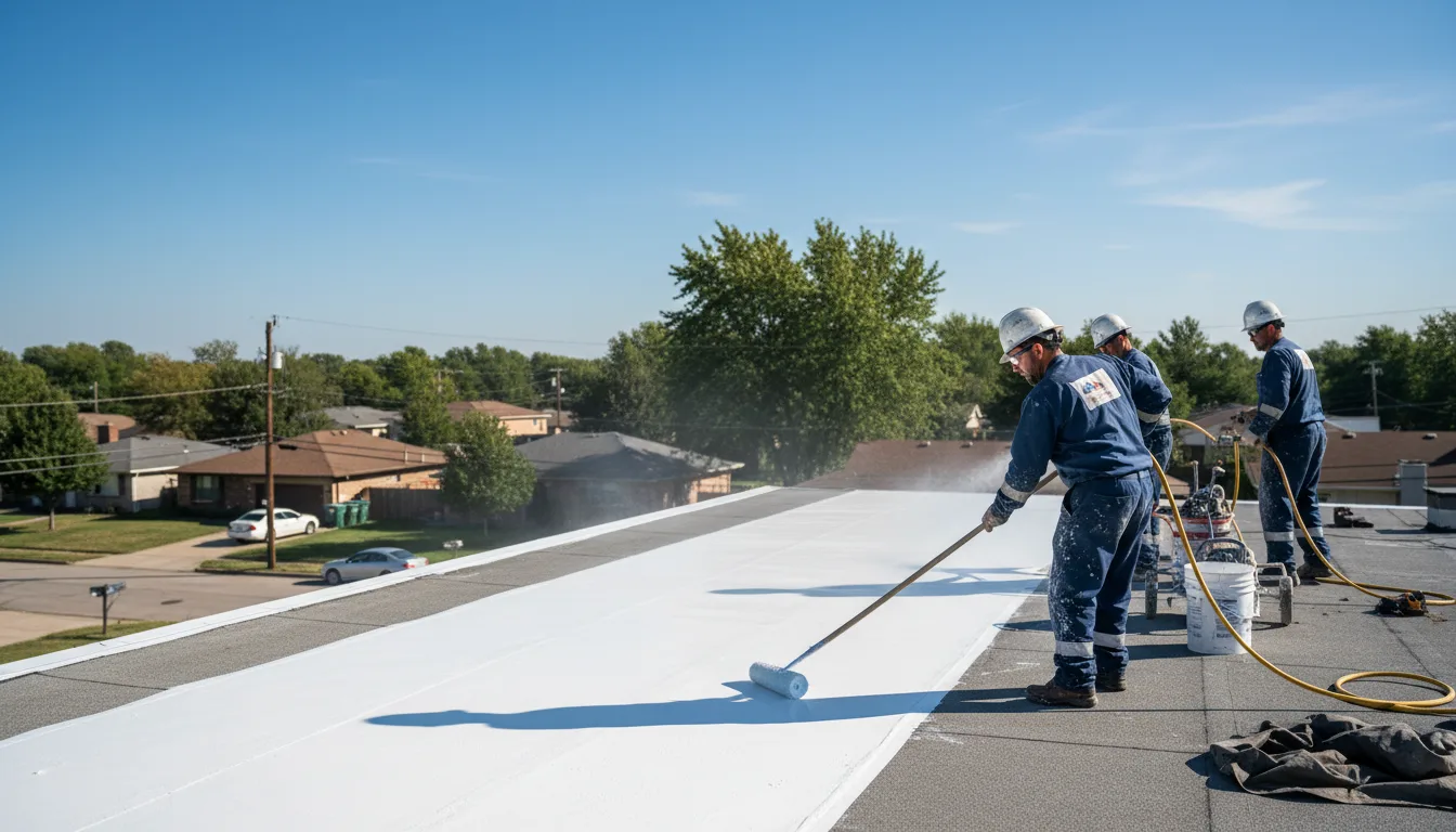 Commercial roof coating in Aimwell, LA near me